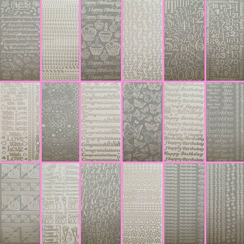Premium silver card making - card,