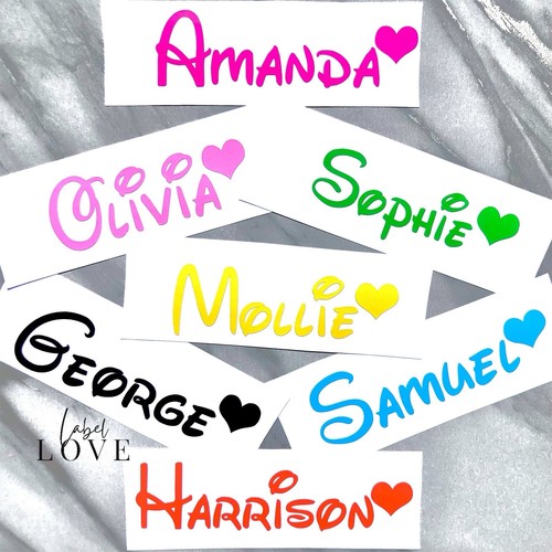 Personalised name sticker - name,