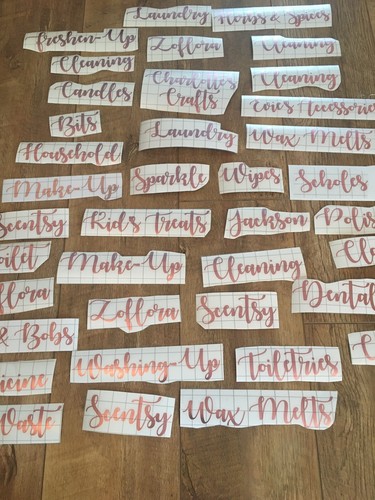 Rose gold vinyl stickers - gold,