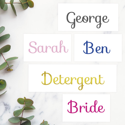 Personalised name word sticker - personalised,