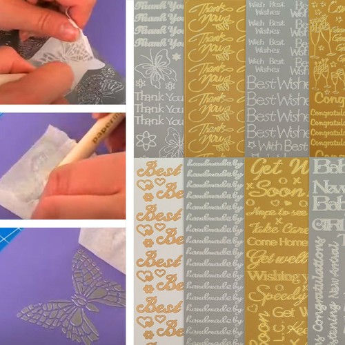Premium card message stickers - card,