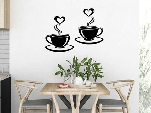 Coffee cup heart wall - 2,