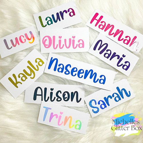 Personalised name sticker - personalised,