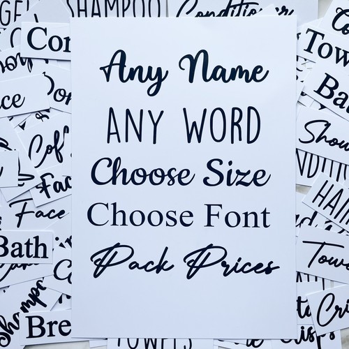 Black vinyl bulk labels decals - black,