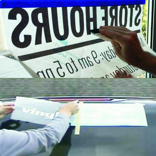 Vinyl lettering pre spaced - -, pre-spaced