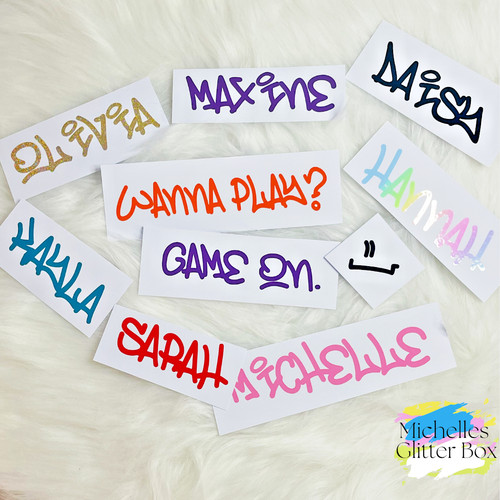 Personalised name sticker - personalised,