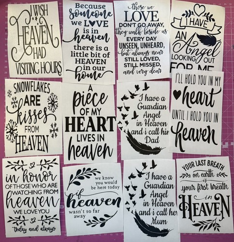 Memory vinyl decal stickers - vinyl,