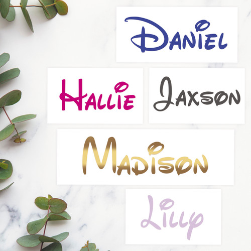 Disney personalised name vinyl - disney,