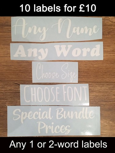 White vinyl labels - vinyl, labels,