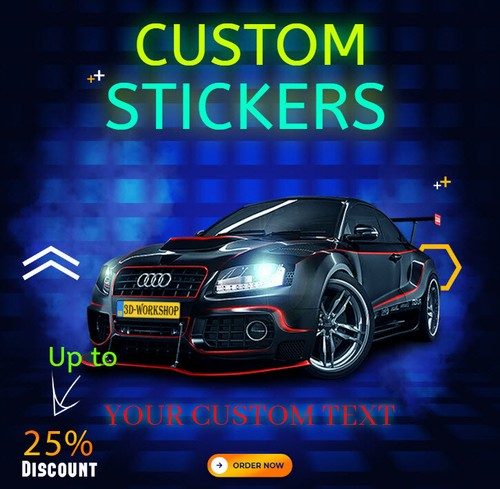 Custom stickers personalised - custom,