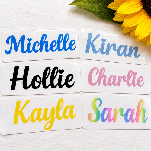 Personalised vinyl name decal - personalised,