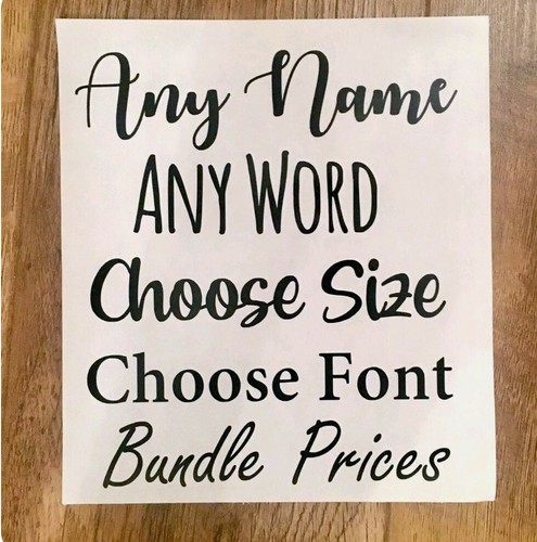 Vinyl word stickers - vinyl,