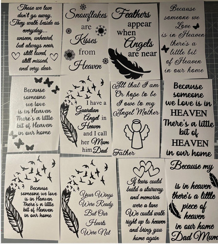 Memory vinyl decal stickers - vinyl,