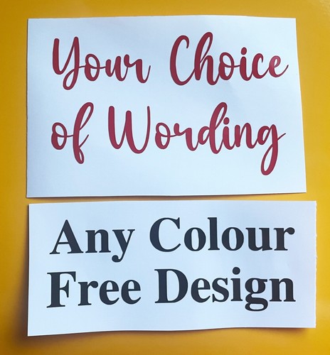 Personalised own wording - personalised, vinyl