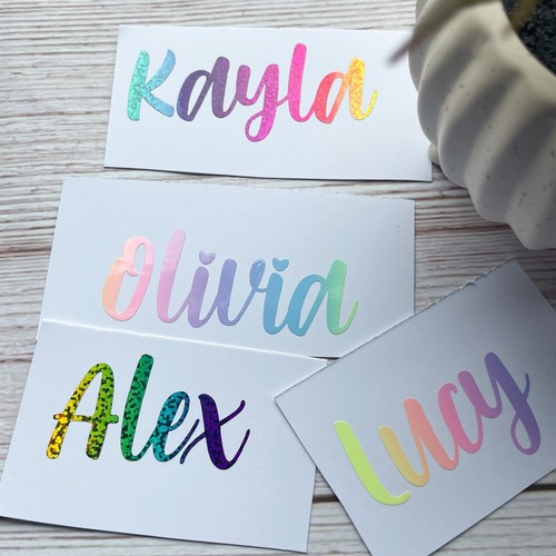 Personalised vinyl name decal - vinyl,