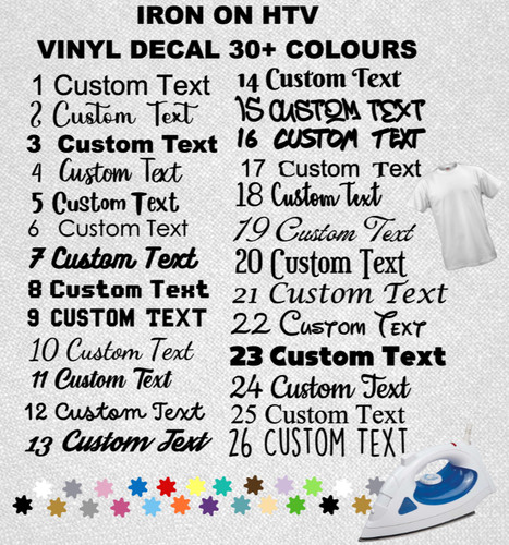 Personalised iron name - personalised,